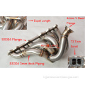 Mertop Full SS304 T3 T3 Twin Scroll Turbo 6-1 Semi Equel length Manifold Exhaust Fits 93-97 Supra 2JZ-GTE